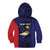 Personalised PNG West New Britain Province Kid Hoodie Bird of Paradise Tattoo Flag Motif - Polynesian Pride