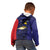 Personalised PNG West New Britain Province Kid Hoodie Bird of Paradise Tattoo Flag Motif - Polynesian Pride