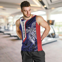 Personalised PNG West New Britain Province Men Tank Top Bird of Paradise Tattoo Flag Motif - Polynesian Pride