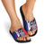 Personalised PNG West New Britain Province Slide Sandals Bird of Paradise Tattoo Flag Motif - Polynesian Pride