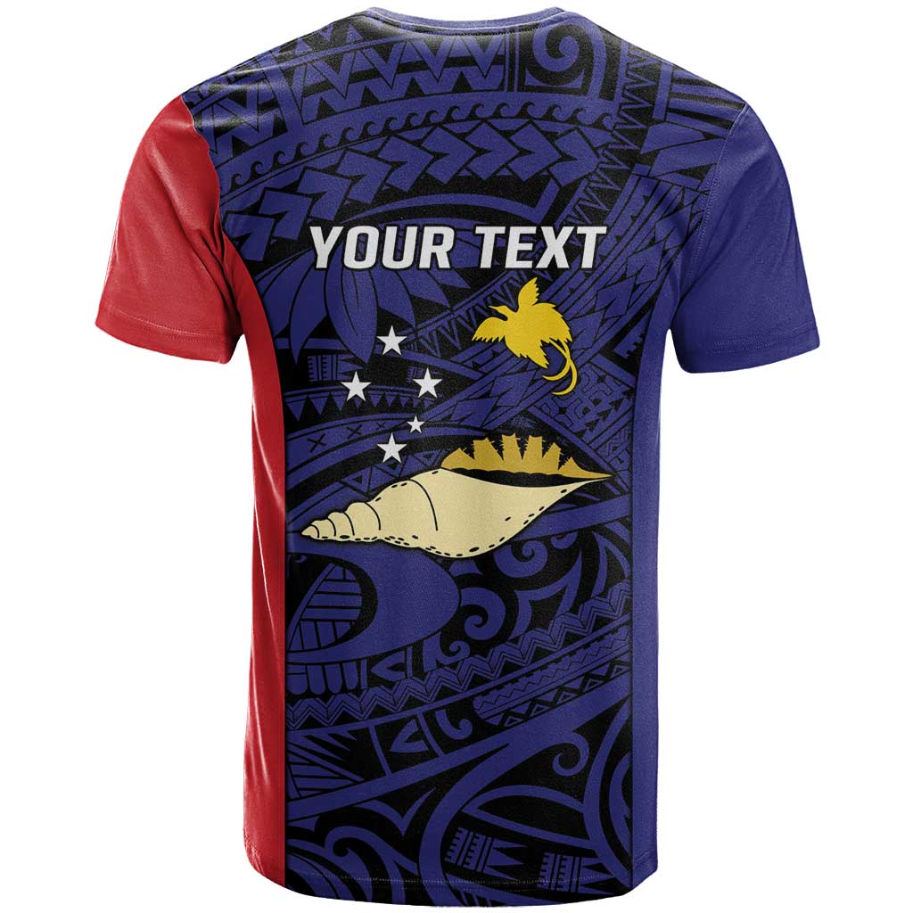 Personalised PNG West New Britain Province T Shirt Bird of Paradise Tattoo Flag Motif - Polynesian Pride