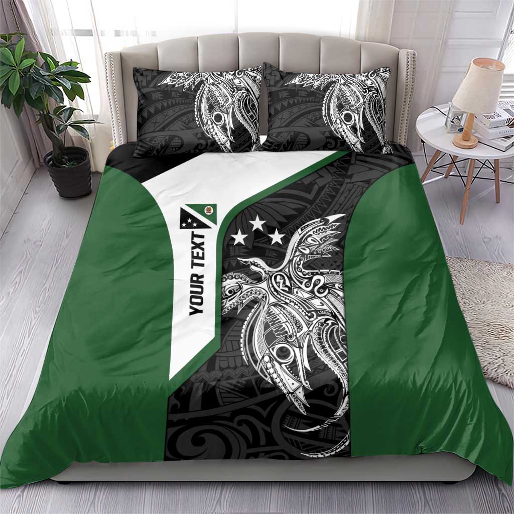 Personalised PNG Western Highlands Province Bedding Set Bird of Paradise Tattoo Flag Motif - Polynesian Pride