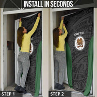 Personalised PNG Western Highlands Province Door Cover Bird of Paradise Tattoo Flag Motif - Polynesian Pride