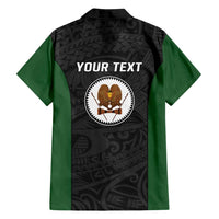 Personalised PNG Western Highlands Province Family Matching Summer Maxi Dress and Hawaiian Shirt Bird of Paradise Tattoo Flag Motif - Polynesian Pride