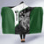 Personalised PNG Western Highlands Province Hooded Blanket Bird of Paradise Tattoo Flag Motif - Polynesian Pride