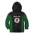 Personalised PNG Western Highlands Province Kid Hoodie Bird of Paradise Tattoo Flag Motif - Polynesian Pride