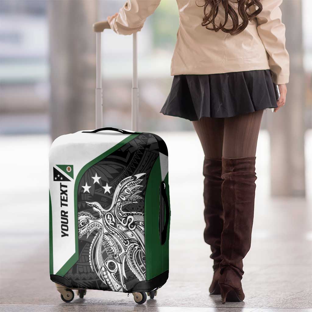 Personalised PNG Western Highlands Province Luggage Cover Bird of Paradise Tattoo Flag Motif - Polynesian Pride