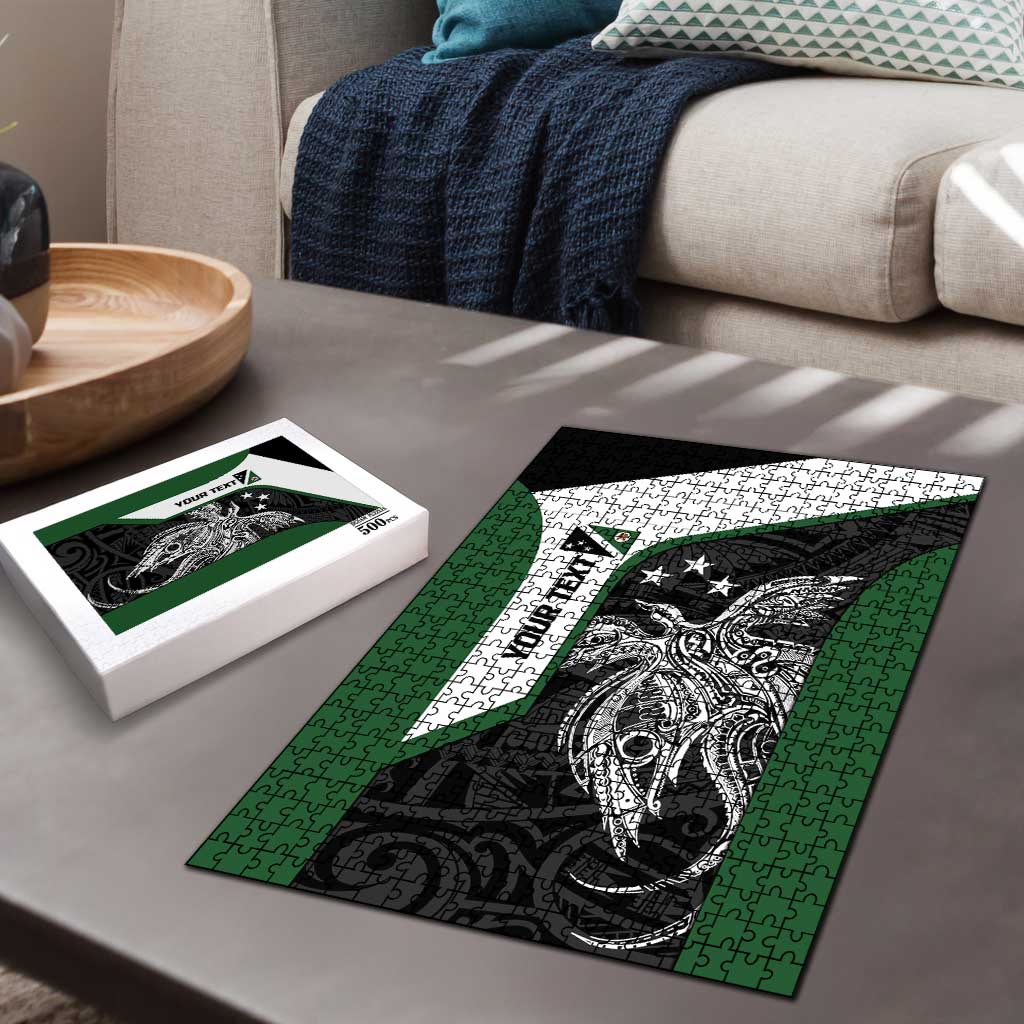 Personalised PNG Western Highlands Province Puzzle Bird of Paradise Tattoo Flag Motif - Polynesian Pride