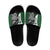 Personalised PNG Western Highlands Province Slide Sandals Bird of Paradise Tattoo Flag Motif - Polynesian Pride