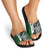 Personalised PNG Western Highlands Province Slide Sandals Bird of Paradise Tattoo Flag Motif - Polynesian Pride