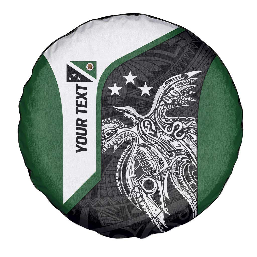 Personalised PNG Western Highlands Province Spare Tire Cover Bird of Paradise Tattoo Flag Motif - Polynesian Pride