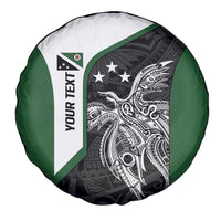 Personalised PNG Western Highlands Province Spare Tire Cover Bird of Paradise Tattoo Flag Motif - Polynesian Pride