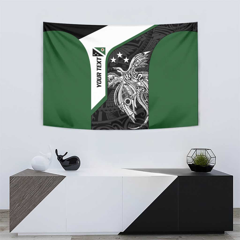 Personalised PNG Western Highlands Province Tapestry Bird of Paradise Tattoo Flag Motif - Polynesian Pride