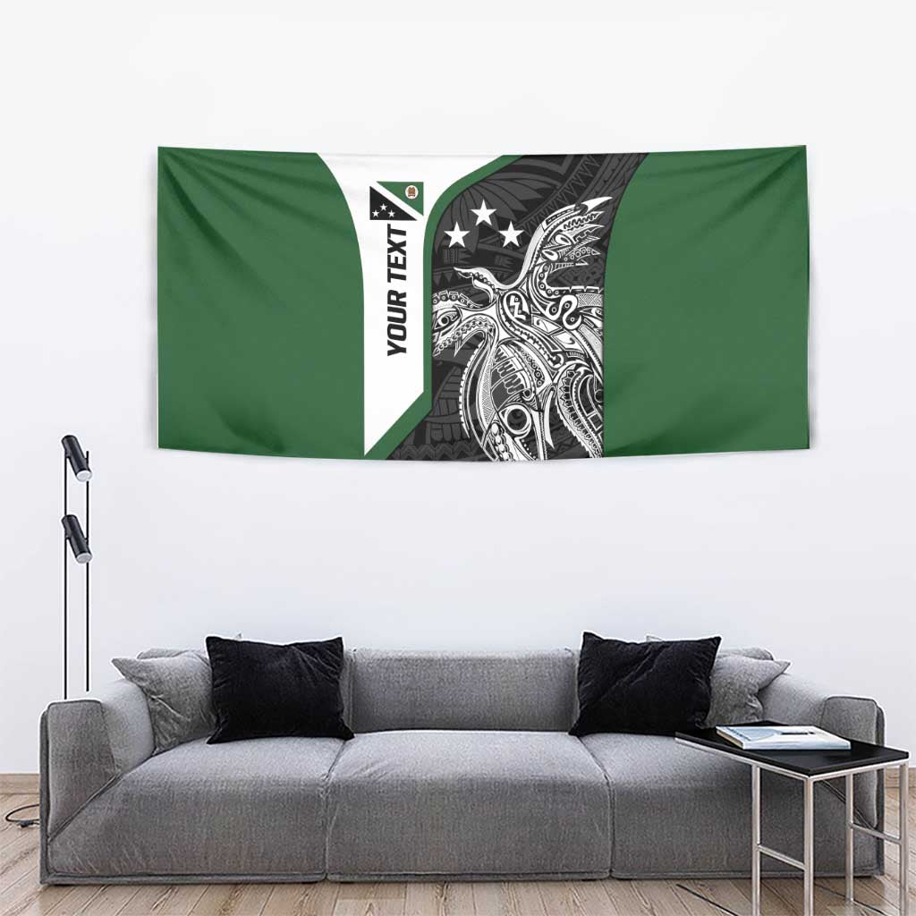 Personalised PNG Western Highlands Province Tapestry Bird of Paradise Tattoo Flag Motif - Polynesian Pride