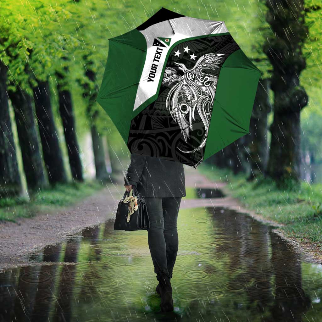 Personalised PNG Western Highlands Province Umbrella Bird of Paradise Tattoo Flag Motif - Polynesian Pride