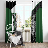 Personalised PNG Western Highlands Province Window Curtain Bird of Paradise Tattoo Flag Motif - Polynesian Pride