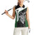 Personalised PNG Western Highlands Province Women Sleeveless Polo Shirt Bird of Paradise Tattoo Flag Motif - Polynesian Pride