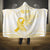 Be Bold Go Gold Polyneisan Ribbon Childhood Personalised Hooded Blanket