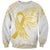 Be Bold Go Gold Polyneisan Ribbon Childhood Personalised Sweatshirt