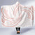 White Sunday Lotu Tamaiti Hooded Blanket Polynesian Wave Pastel Blush - Polynesian Pride