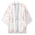 White Sunday Lotu Tamaiti Kimono Polynesian Wave Pastel Blush - Polynesian Pride