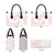 White Sunday Lotu Tamaiti Leather Bag Polynesian Wave Pastel Blush - Polynesian Pride