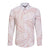 White Sunday Lotu Tamaiti Long Sleeve Button Shirt Polynesian Wave Pastel Blush - Polynesian Pride