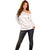 White Sunday Lotu Tamaiti Off Shoulder Sweater Polynesian Wave Pastel Blush - Polynesian Pride