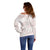 White Sunday Lotu Tamaiti Off Shoulder Sweater Polynesian Wave Pastel Blush - Polynesian Pride