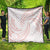 White Sunday Lotu Tamaiti Quilt Polynesian Wave Pastel Blush - Polynesian Pride