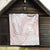White Sunday Lotu Tamaiti Quilt Polynesian Wave Pastel Blush - Polynesian Pride