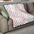 White Sunday Lotu Tamaiti Quilt Polynesian Wave Pastel Blush - Polynesian Pride