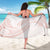 White Sunday Lotu Tamaiti Sarong Polynesian Wave Pastel Blush - Polynesian Pride