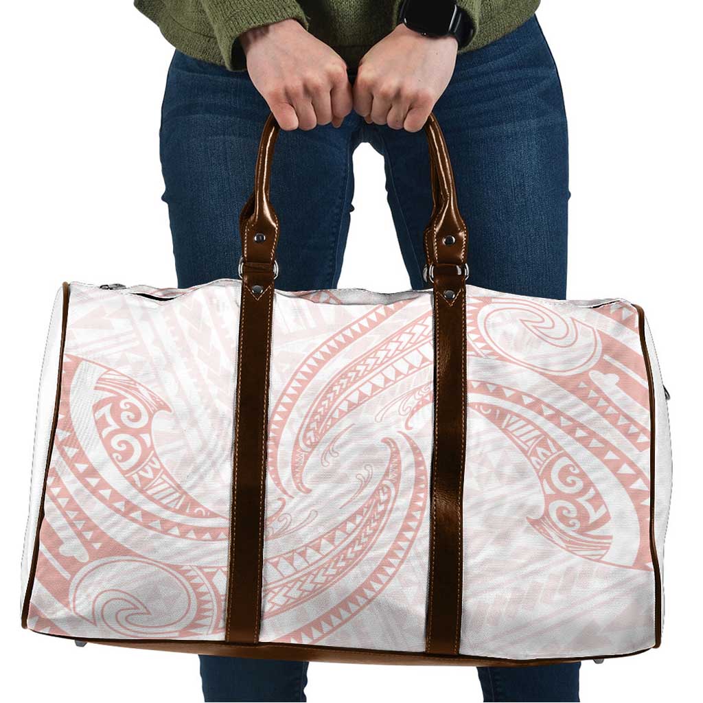White Sunday Lotu Tamaiti Travel Bag Polynesian Wave Pastel Blush LT9 Blush - Polynesian Pride