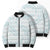White Sunday Lotu Tamaiti Bomber Puffer Jacket Polynesian Wave Pastel Cyan - Polynesian Pride