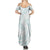 White Sunday Lotu Tamaiti Family Matching Summer Maxi Dress and Hawaiian Shirt Polynesian Wave Pastel Cyan - Polynesian Pride