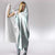 White Sunday Lotu Tamaiti Hooded Blanket Polynesian Wave Pastel Cyan - Polynesian Pride