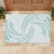 White Sunday Lotu Tamaiti Rubber Doormat Polynesian Wave Pastel Cyan - Polynesian Pride