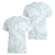White Sunday Lotu Tamaiti Women V-Neck T-Shirt Polynesian Wave Pastel Cyan - Polynesian Pride