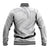 White Sunday Lotu Tamaiti Baseball Jacket Polynesian Wave Pastel Gray - Polynesian Pride