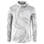 White Sunday Lotu Tamaiti Button Sweatshirt Polynesian Wave Pastel Gray - Polynesian Pride
