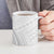 White Sunday Lotu Tamaiti Ceramic Mug Polynesian Wave Pastel Gray - Polynesian Pride