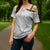 White Sunday Lotu Tamaiti Cross Shoulder Shirt Polynesian Wave Pastel Gray - Polynesian Pride