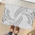 White Sunday Lotu Tamaiti Rubber Doormat Polynesian Wave Pastel Gray - Polynesian Pride