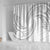 White Sunday Lotu Tamaiti Shower Curtain Polynesian Wave Pastel Gray - Polynesian Pride