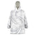 White Sunday Lotu Tamaiti Wearable Blanket Hoodie Polynesian Wave Pastel Gray - Polynesian Pride