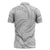White Sunday Lotu Tamaiti Zipper Polo Shirt Polynesian Wave Pastel Gray - Polynesian Pride