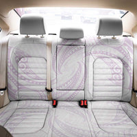 White Sunday Lotu Tamaiti Back Car Seat Cover Polynesian Wave Pastel Mauve - Polynesian Pride