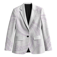 White Sunday Lotu Tamaiti Blazer Polynesian Wave Pastel Mauve - Polynesian Pride