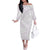 White Sunday Lotu Tamaiti Family Matching Off The Shoulder Long Sleeve Dress and Hawaiian Shirt Polynesian Wave Pastel Mauve - Polynesian Pride